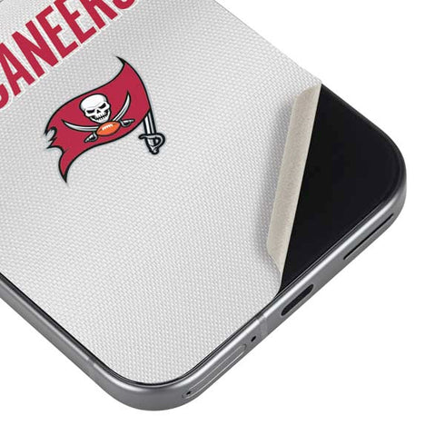 NFL Tampa Bay Buccaneers White Striped Google Pixel 9 Skin